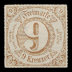 9 Kreuzer von 1866 (54I)