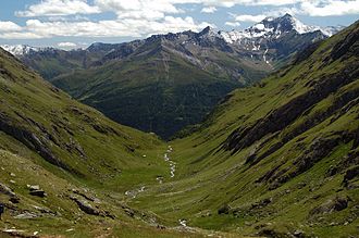 Blick über das Timmeltal zum Berger Kogel. Rechts davon der Lasörling