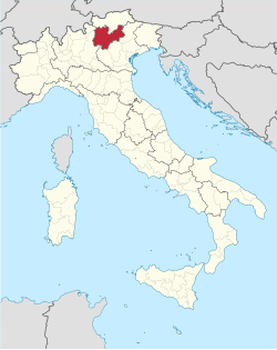 Lage innerhalb Italiens