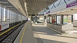 U2-Hochstation in der Hardeggasse