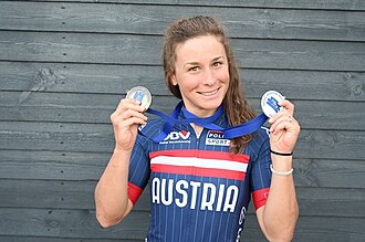 Slavinec bei der Polizei-Rad-Europameisterschaft 2022 in Dänemark