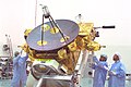 Sonnensonde Ulysses bei den Startvorbereitungen