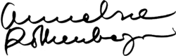 Unterschrift Anneliese Rothenberger (Autogramm) deutsche Opern- und Operettensängerin