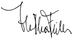 Unterschrift Hertha Feiler österreichische Schauspielerin