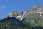 Die Bretterspitze zwischen Pemöglspitze (links) und Ochsenbug (rechts)