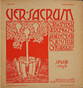 Cover Ver Sacrum, Heft Nr. 1, 1898