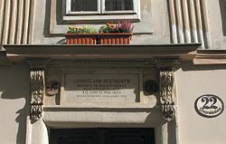 Ludwig van Beethoven – Gedenktafel
