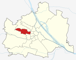 Lage von Ottakring  in Wien (anklickbare Karte)