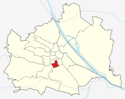 Lage von Margareten  in Wien (anklickbare Karte)