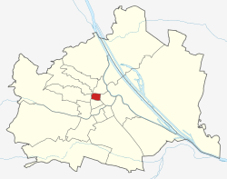 Lage von Josefstadt (Wien)  in Wien (anklickbare Karte)