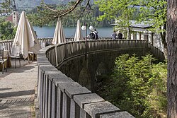 Belvedere Pavillon im Garten der Villa Bled