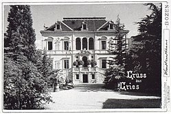 Villa Wendlandt auf einer Ansichtskarte, um 1900