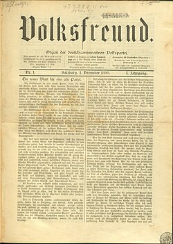 Titelblatt der ersten Ausgabe