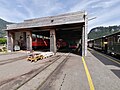 Fahrzeug- und Werkstatthalle der Museumsbahn, 2022
