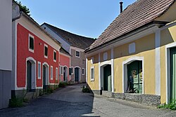 Wetterkreuzweg, Kellergasse in Wagram an der Traisen (Traismauer)