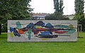 Mosaikwand in Wohnanlage, 1020 Vorgartenstrasse