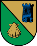 Der Turm im Wappen von Lassing symbolisiert die Burg Strechau