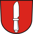 Messer als Attribut im Wappen von Bartholomä