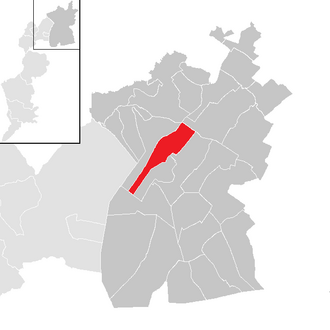 Lage der Gemeinde Weiden am See im Bezirk Neusiedl am See (anklickbare Karte)