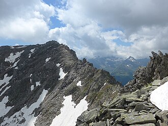 Weiße Wand von Norden, vom Südwestgrat des Schaflahnernock