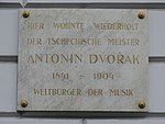 Antonín Dvořák – Gedenktafel