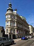 Castellezgasse 1: Firmen-Sitz von „Endl & Honus“ und „Honus & Lang“, zudem Wohnsitz der Familie Lang
