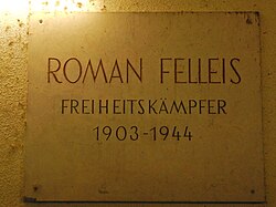 Roman Felleis – Gedenktafel