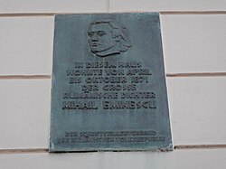 Mihai Eminescu – Gedenktafel