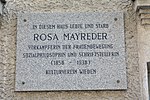 Rosa Mayreder – Gedenktafel