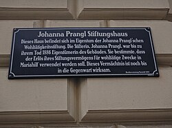Pranglstiftungs-Gedenktafel
