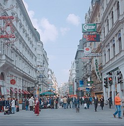 Planung der Fußgängerzone in der Kärntner Straße