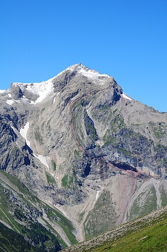 Die Ostseite des Wildbergs vom Saulajoch