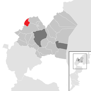Lage der Gemeinde Wimpassing an der Leitha im Bezirk Eisenstadt-Umgebung (anklickbare Karte)