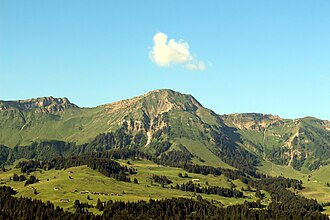 Winterstaude von Sibratsgfäll aus gesehen