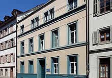 Wohnhaus 1528 und 1531 von Hans Holbein der Jüngere (1497–1543). St. Johanns-Vorstadt 22 in Basel