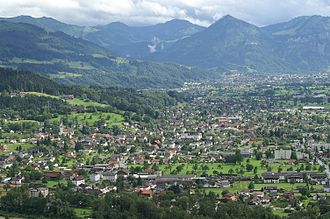 Wolfurt von Norden gesehen