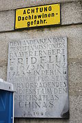 Erinnerungstafel P. Xaver Ernbert Fridelli