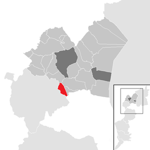 Lage der Gemeinde Zagersdorf im Bezirk Eisenstadt-Umgebung (anklickbare Karte)