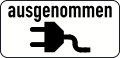 m: ausgenommen Elektrofahrzeuge während des Ladevorgangs