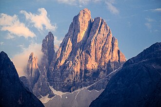 Der Zwölfer gesehen von Sexten, Mitterberg