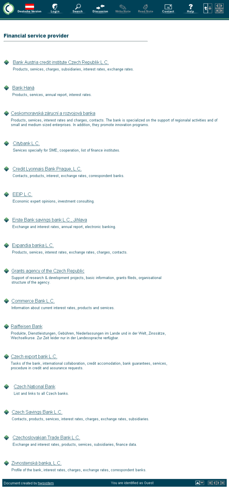 Tschechien, Finanzierung