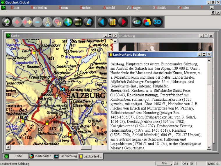 Reliefkarte: Lexikontext
