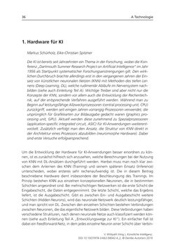 Image of the Page - 36 - in Künstliche Intelligenz - Technologie | Anwendung | Gesellschaft