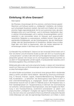 Image of the Page - 95 - in Künstliche Intelligenz - Technologie | Anwendung | Gesellschaft