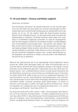 Image of the Page - 221 - in Künstliche Intelligenz - Technologie | Anwendung | Gesellschaft