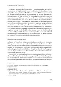 Bild der Seite - 57 - in „ IM NATIONALEN ABWEHRKAMPF DER GRENZLANDDEUTSCHEN“ - Akademische Burschenschaften und Politik in Österreich nach 1945