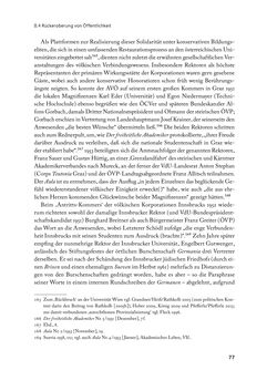 Image of the Page - 77 - in „ IM NATIONALEN ABWEHRKAMPF DER GRENZLANDDEUTSCHEN“ - Akademische Burschenschaften und Politik in Österreich nach 1945