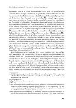 Image of the Page - 145 - in „ IM NATIONALEN ABWEHRKAMPF DER GRENZLANDDEUTSCHEN“ - Akademische Burschenschaften und Politik in Österreich nach 1945