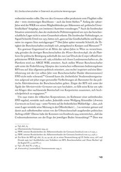 Image of the Page - 149 - in „ IM NATIONALEN ABWEHRKAMPF DER GRENZLANDDEUTSCHEN“ - Akademische Burschenschaften und Politik in Österreich nach 1945