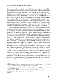 Bild der Seite - 153 - in „ IM NATIONALEN ABWEHRKAMPF DER GRENZLANDDEUTSCHEN“ - Akademische Burschenschaften und Politik in Österreich nach 1945